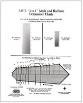Halftone Determiner Chart & 3-In-1 Mesh Guide